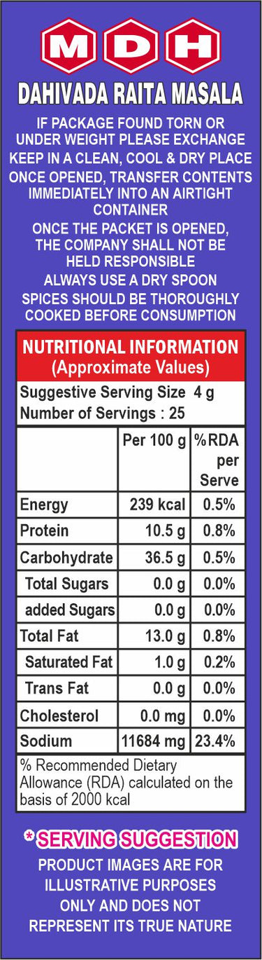 MDH-Dahi Vada Raita Masala-100gm